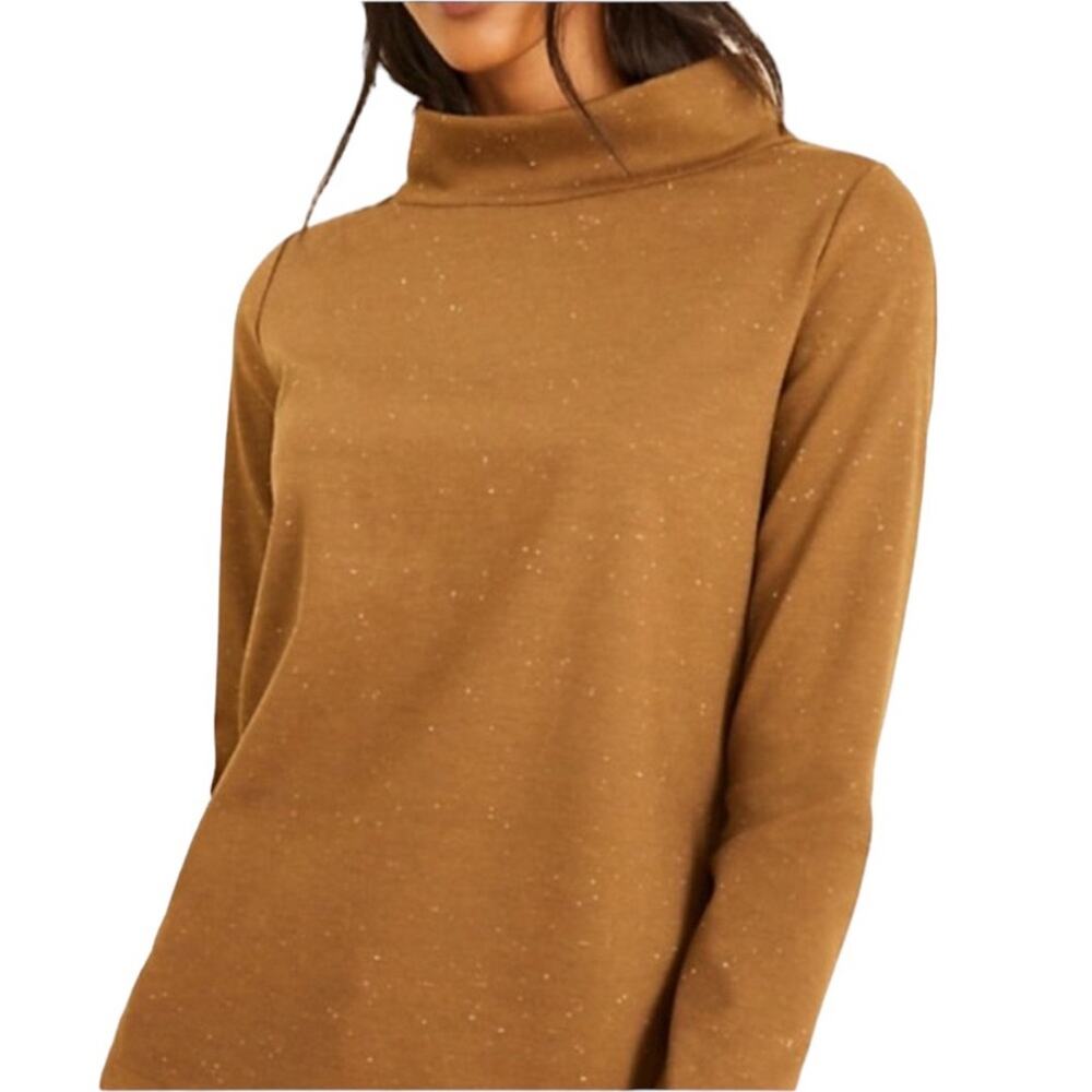Ann Taylor Funnel Neck Ponte Knit Top Shirt Extra Small XS NWT